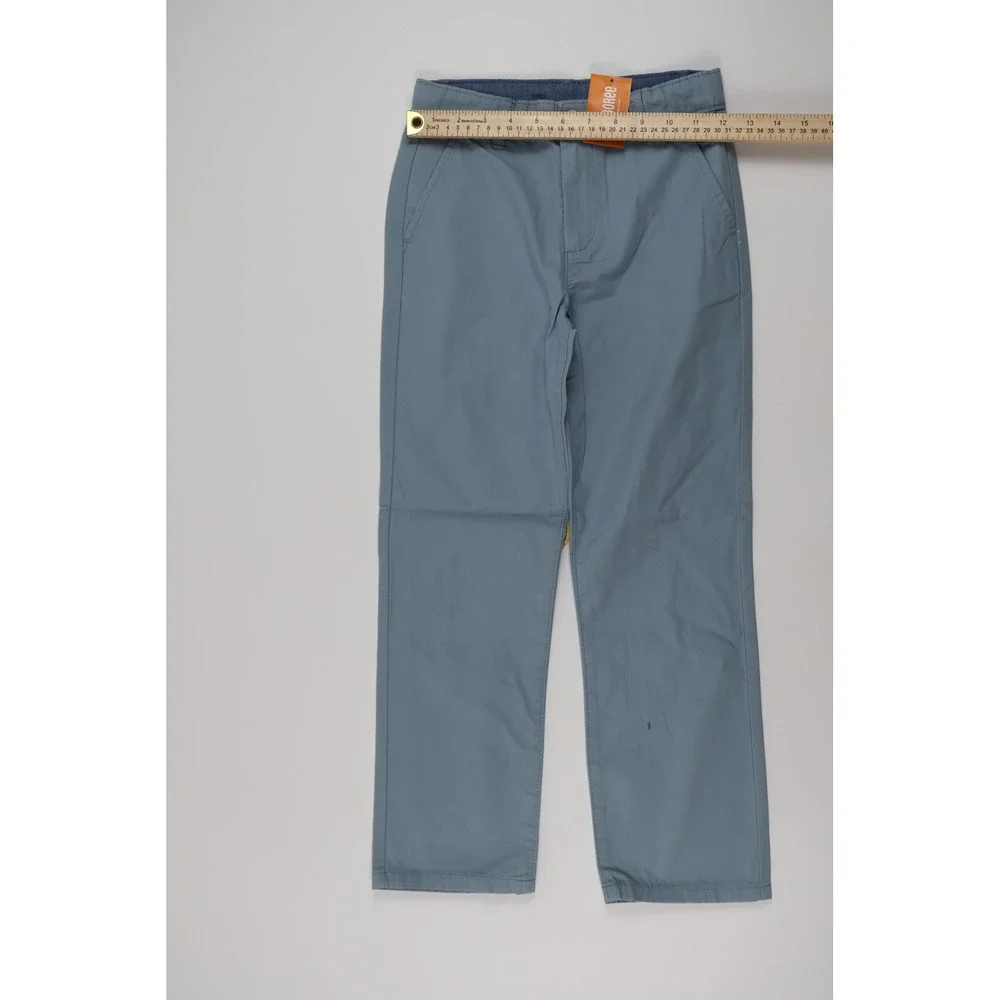 Gymboree Chino Pants Dusty Robin Blue Solid Size 8 Cotton NWT MSRP 44.95